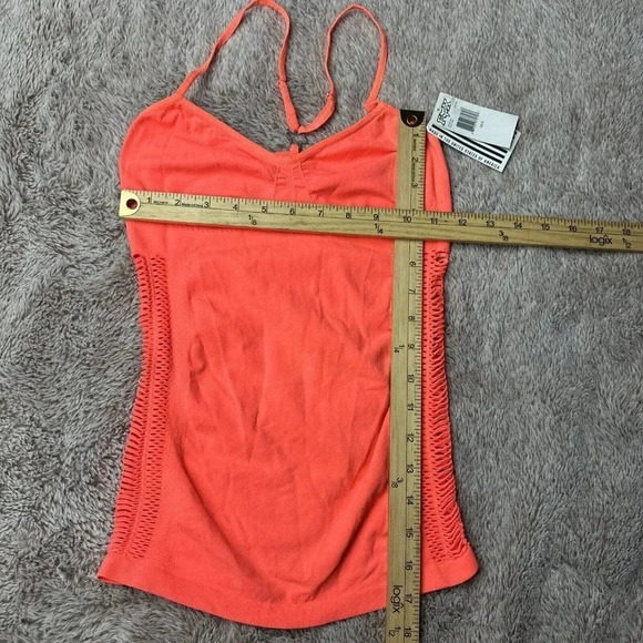 FOX WOMAN GIRLS HELLO! CAMI ORANGE CASUAL TANK Size XS/S New - Picture 5 of 12